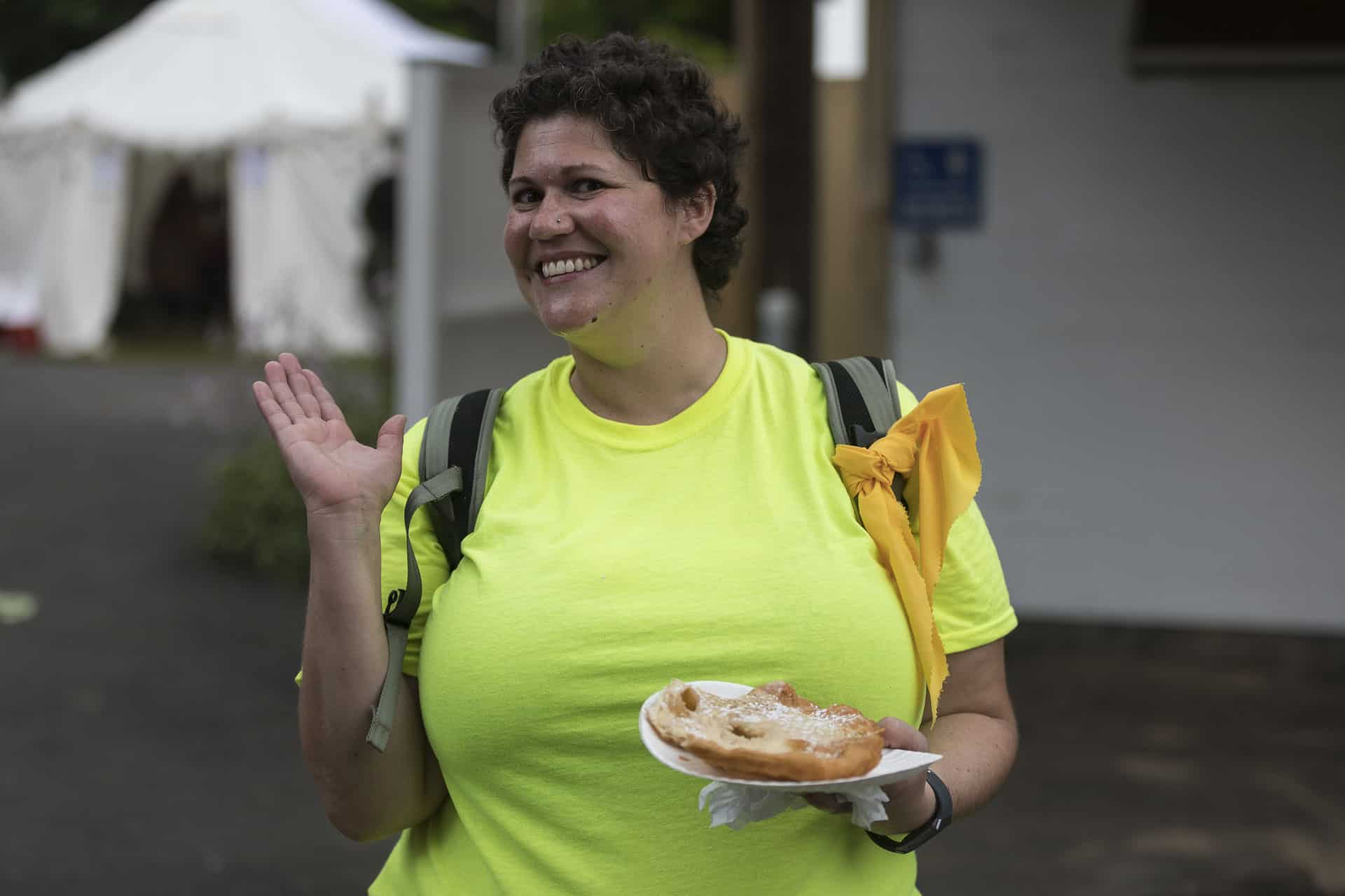 woman smiling